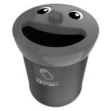 Aluminium smiley afvalbak
