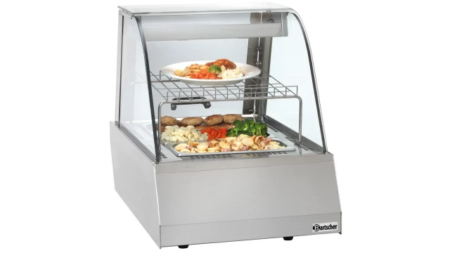 Warmhoudvitrine 1/1 GN ronde ruit