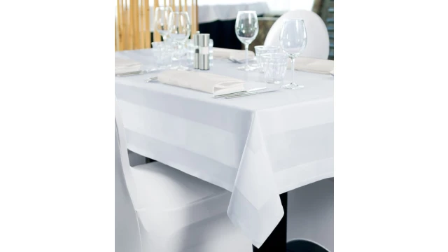 Tafelkleed Damast wit