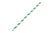 Groen Wit Papieren rietjes