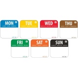 Weekdagen stickers