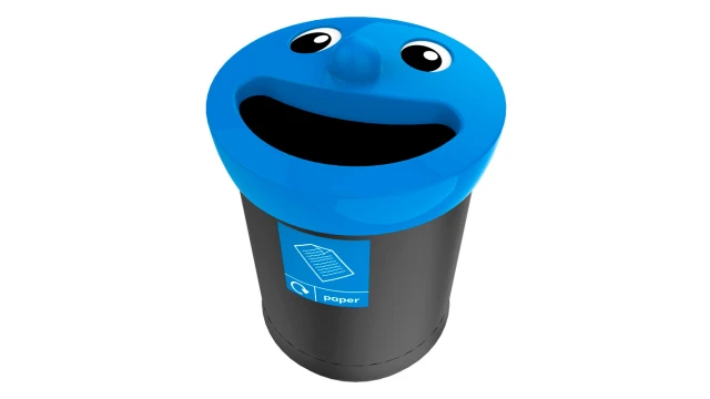 Papier smiley afvalbak