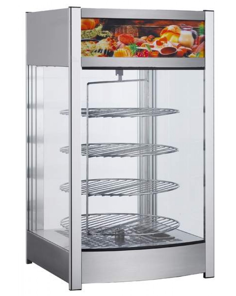 Vitrine met Roterende Roosters