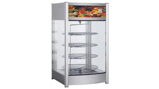 Vitrine met Roterende Roosters